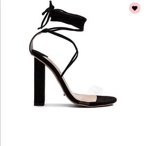 Tony Bianco black clear heels NWT